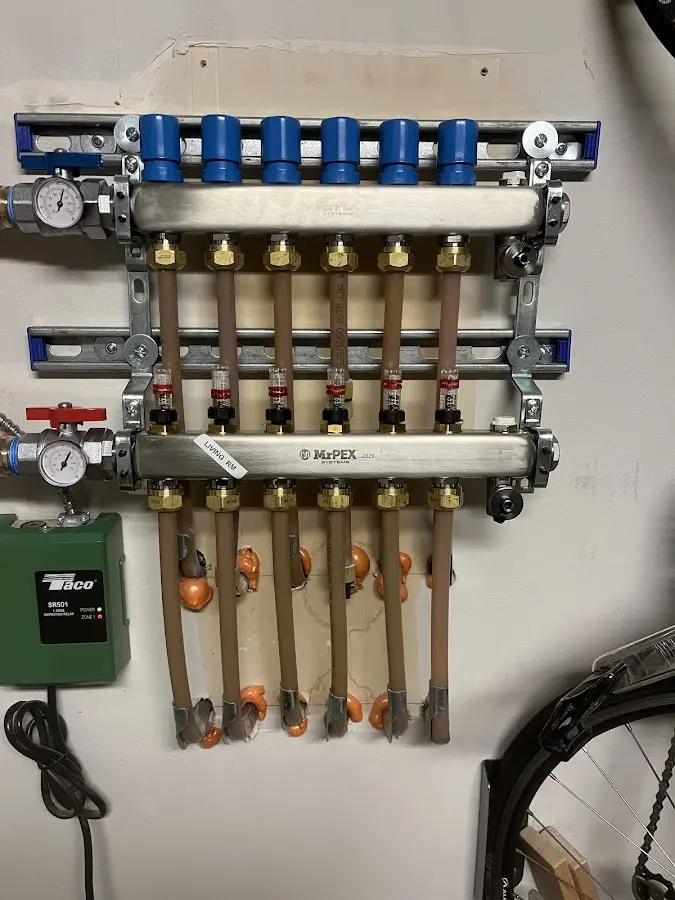 Plumber performing Leak Detection at a residential property in Garnett